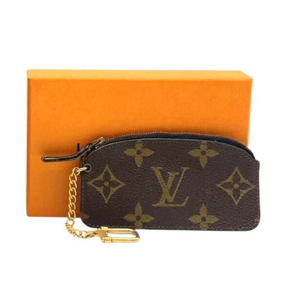 Louis Vuitton Monogram Vintage Pochette Cles Key Ring Coin Case W/Box - Picture 1 of 12